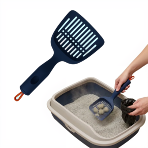 Lopatica Pentru Litiera Pisici Cu Suport Pentru Saci | Curatare Igienica | ABS Rezistent