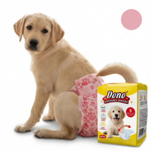 Scutece De Unica Folosinta Pentru Caini Femele | Marime S (26–46 cm) | Protectie Antiscurgere | 8 Bucati