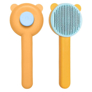 Perie Tip Slicker Pentru Caini Si Pisici | Design Panda | Descalcire Blana | Indeparteaza Parul Mort