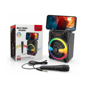 Boxa Portabila Bluetooth Cu Microfon Si Radio FM | 24W PMPO | Suport Telefon | Autonomie Pana La 8 Ore