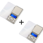 1+1 PROMO Mini Cantar Electronic De Buzunar Pentru Bijuterii | Precizie 0.01 g | Capacitate 200 g | Utilizare Profesionala Si Personala