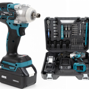 Cheie De Impact si Insurubat 380 Nm | 43 Accesorii Incluse | 2 Acumulatori 48V Li-Ion | Valiza