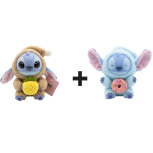 Pachet Promo 1+1 Jucarie De Plus Stitch Tip Labubu | Figurina Mystery Box | Model Aleatoriu | 24 CM |