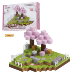 Set Cuburi Magnetice De Constructie Cherry Blossom Mine World | 128 Piese | Joc Educativ STEM Pentru Copii 3+ Ani