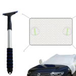 Pachet Promo - Prelata parbriz auto anti-inghet si anti-zapada + racleta zapada reglabila, universala pentru autoturisme