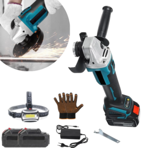 Polizor Unghiular 125mm Cu Acumulator | 2 Baterii | 10.000 RPM | Set Flex Accesorii Inclus