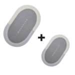 1+1 Covoras Baie Super Absorbant | Antiderapant | Uscare Rapida | Set 58 cm + 78 cm