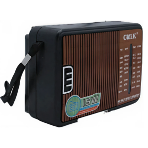 Radio MP3 Portabil Retro | FM AM SW1-2 TV | Alimentare Retea Sau Baterii | 5 Benzi | Maro