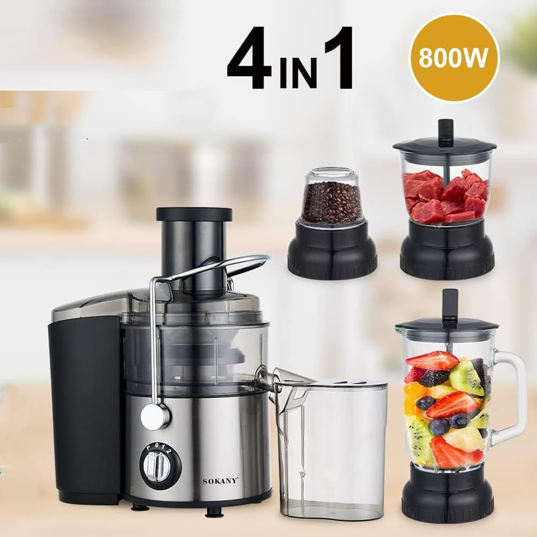 Storcator Multifunctional 4 In 1 | 800W | 2 Viteze + Puls | Blender 1L | Tocator 0.7L | Rasnita 0.25L | Transport Gratuit - imagine 4