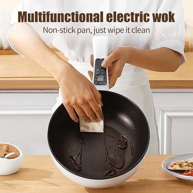 Tigaie electrica 26cm, inteligenta, multifunctionala 3L - imagine 4