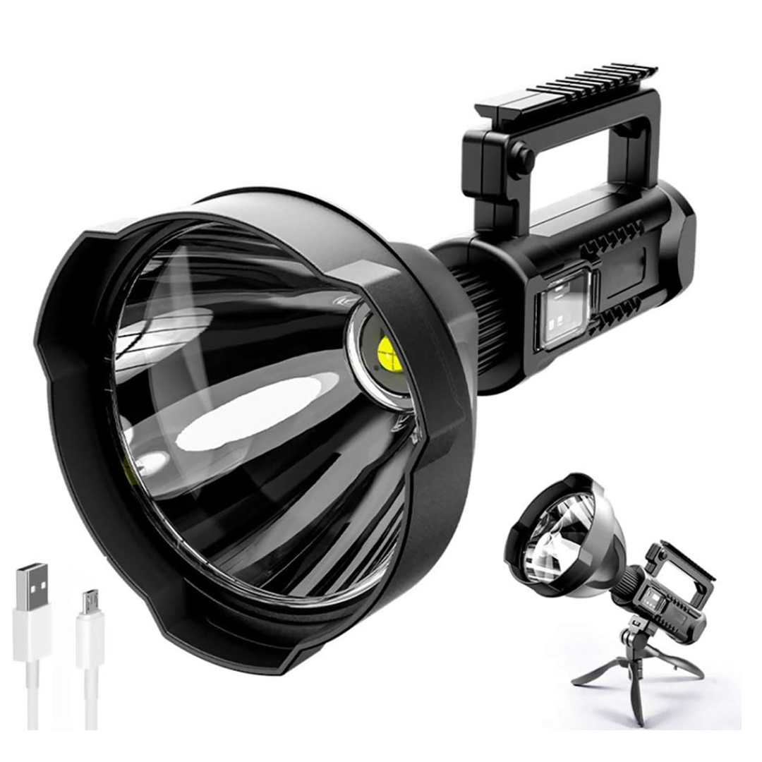 Lanterna LED Reincarcabila cu Powerbank | 4 Moduri Iluminare | USB | Trepied Inclus - imagine 2