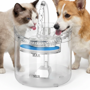 Dispenser Automat Apa Pentru Pisici Si Caini | Tip Fantana | 1.8L | Set 4 Filtre Incluse | Transparent