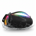 Boxa Bluetooth Wireless Portabila Booms Box 4 | Bluetooth 5.2 | Iluminare RGB | Rezistenta Stropire | Utilizare Interior Exterior