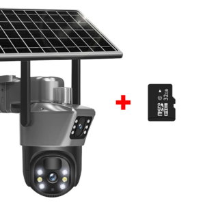 Cameră de Supraveghere 4K 6MP cu Panou Solar și Conexiune 4G, Încărcare Solară, Fără Priză. Alb + Card Memorie 32gb CADOU