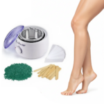 Kit Epilare Complet | Incalzitor Ceara 450 ml | 130W | Termostat Reglabil | Ceara Elastica | 50 Benzi | 10 Spatule