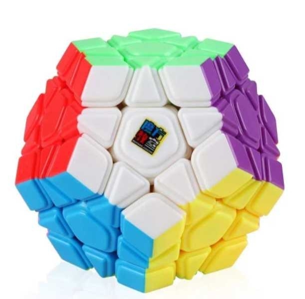 Cub antistres, fidget cube cu latura anti-anxietate, alb-albastru inchis, 3x3x3 cm Smartmall