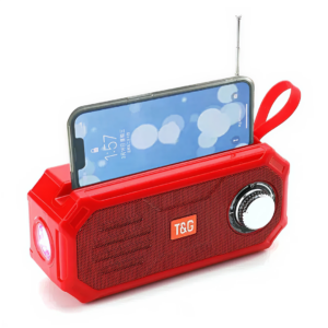 Boxa portabila cu panou solar, Bluetooth, Radio FM, AUX, microSD, lanterna, 10W – Rosie