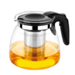Ceainic din sticla, filtru din inox, capacitate 1100 ml