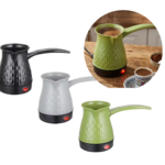 Ibric Electric Cafea Turceasca 500W | Inox | Control Touch | Incalzire Uniforma | Design Compact