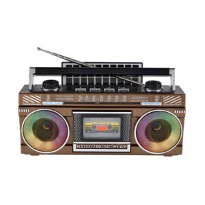 Radio Retro Vintage, Incărcare cu Panou Solar, Bluetooth P-362-S – Design Clasic, Tehnologie Modernă, Maro