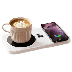 Incalzitor Electric Cana cu Incarcare Wireless | Control Inteligent Temperatura | Suprafata Antiderapanta | 21.9 x 11.5 cm