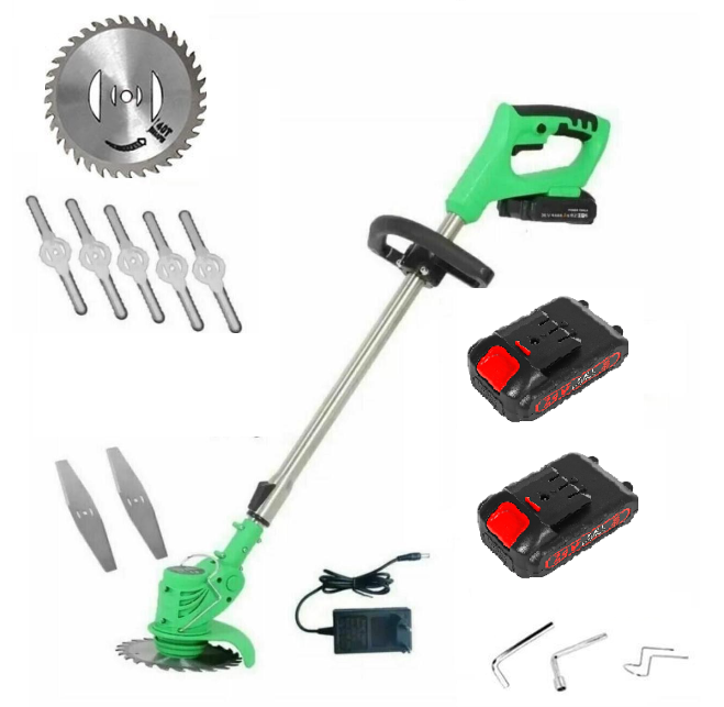 Motocoasa electrica 48V, 4000 mAh, 18000 RPM, cu 2 acumulatori - imagine 2