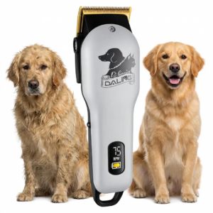 Masina De Tuns Animale Profesionala Fara Fir | 7500 RPM | 240 Minute Autonomie | Display Digital | 4 Capete + Accesorii Complete