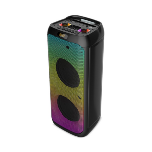 Boxa Portabila Karaoke | Statie Audio Bluetooth cu Subwoofer Mare si Microfoane | RGB USB/TF/AUX/MIC | Sunet Puternic
