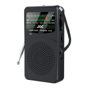 Radio Portabil | AM FM SW | Difuzor 3W Antena Retractabila | Mufa Casti 3.5mm | Compact | Baterii Incluse
