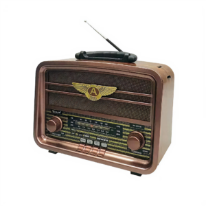 Radio Portabil Special Retro | Bluetooth MP3 | USB TF Radio 3 Benzi | Design Vintage | Maro