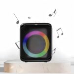 Boxa Portabila Dynamic Bluetooth | Woofer 8 Inch | RGB | Petreceri si Karaoke | USB | FM | Subwoofer