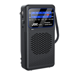 Radio Portabil | AM FM SW | Mufa Casti 3.5mm Lumina LED | Dimensiuni Compacte | Negru