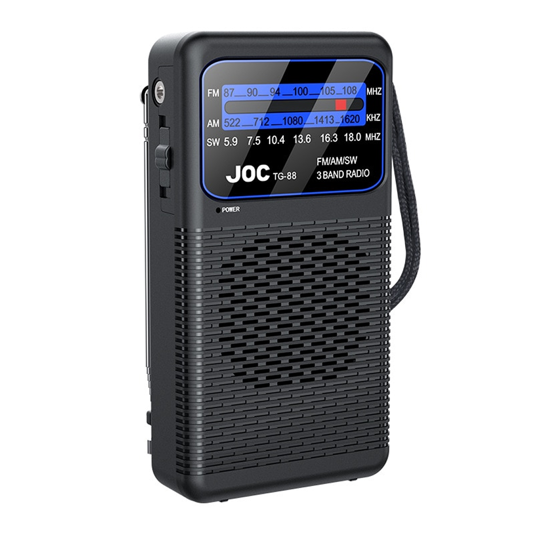 PROMO 1+1 | Radio Portabil | AM FM SW | Mufa Casti 3.5mm Lumina LED | Dimensiuni Compacte | Negru - imagine 5