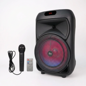 Boxa Portabila Multimedia | Difuzor Puternic 12 Inch | Karaoke | RGB | Autonomie Mare