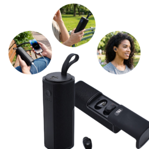 Casti Wireless Incorporate in Boxa Portabila, MP3, TF/USB, Bluetooth, 5W, Functie Power Bank, Diverse Culori