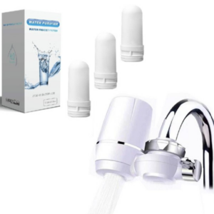 Filtru Apa Pentru Robinet Antibacterian | Montare Pe Baterie | + 5 Cartuse Filtrante De Rezerva