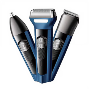 Kit Profesional Tuns 3 in 1 Pentru Barbati | Trimmer Barba, Nas si Urechi | Incarcare USB | 45 Minute Autonomie | Lame Inox | Setari Duble Lungime
