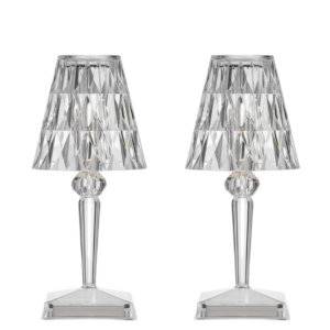 1+1 PROMO Veioza LED RGB Tip Cristal | 25 cm | Telecomanda + Touch | USB | Lumina Ambientala Decorativa