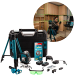 Nivela Laser Profesionala 4D 16 Linii Verde 360° | Autonivelare | 2 Acumulatori | Trepied + Telecomanda | Set Complet Constructii