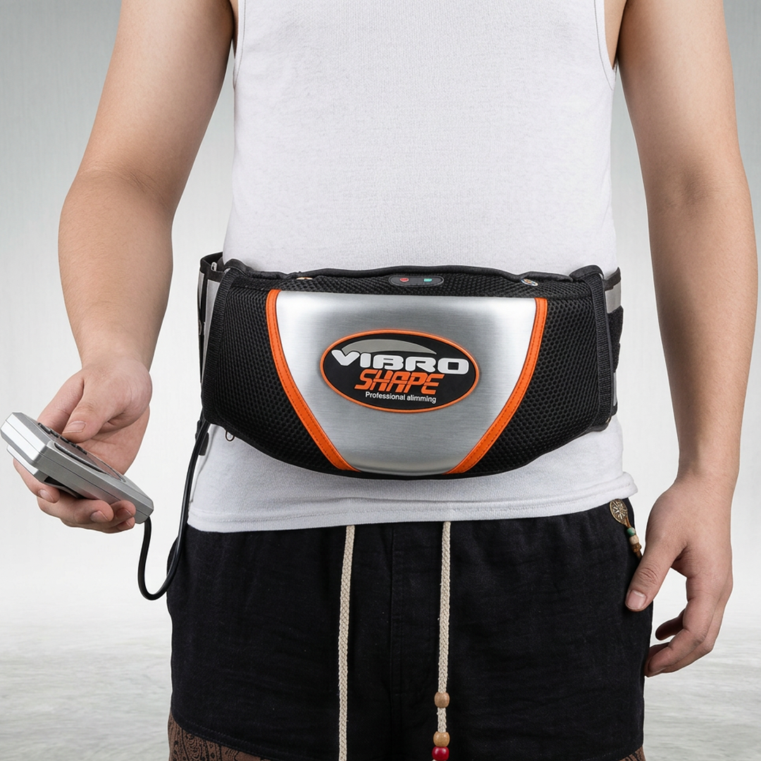 Centura Abdominala Masaj Vibro Shape Cu Incalzire | Vibratii Pentru Talie | Controler | Modelare Si Relaxare - imagine 4