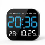 Ceas Digital LED Cu Data | Display Mare | Alarma | Calendar | Temperatura | Multifunctional