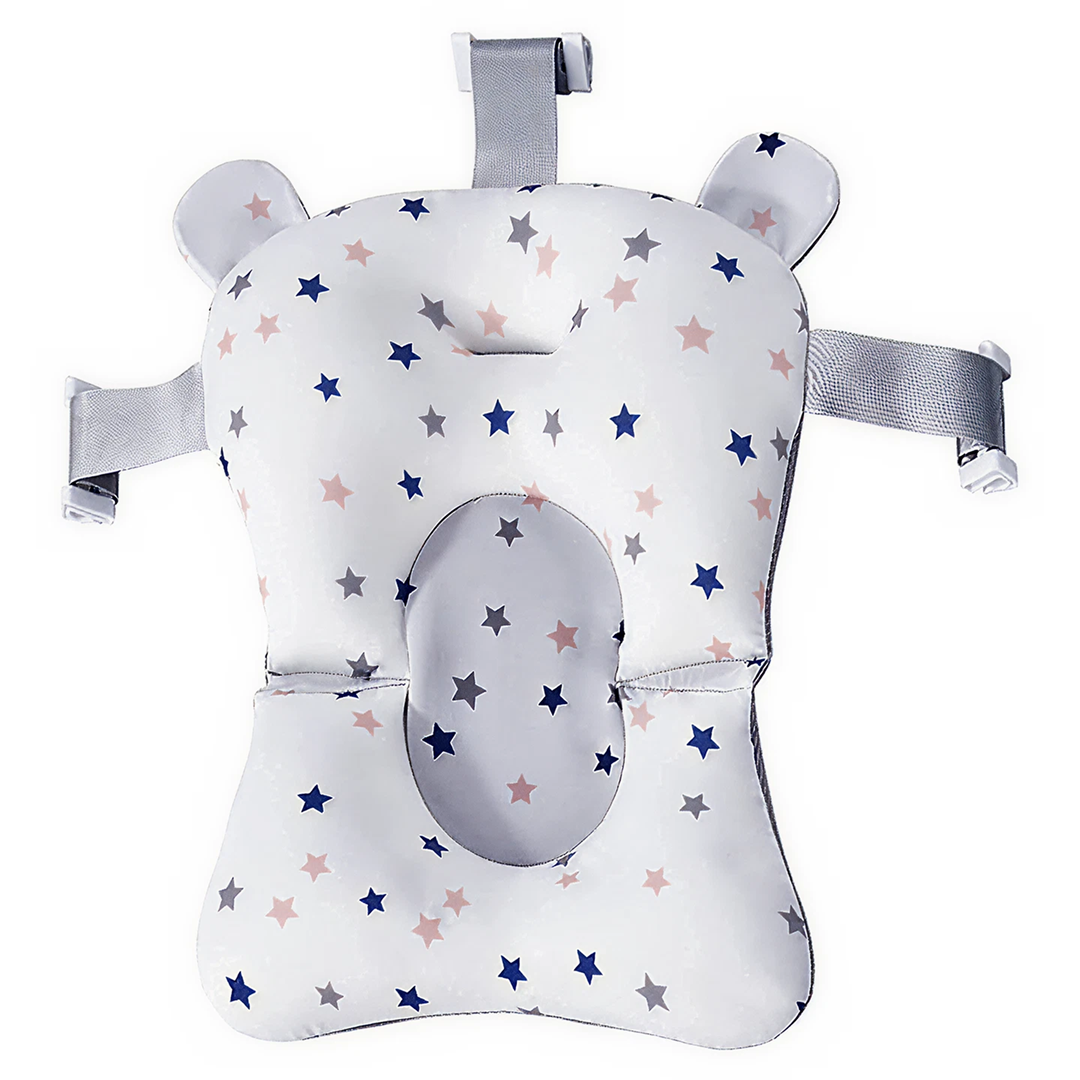 Set Cadita Pliabila 76 Cm Cu Termometru Digital, Dop Scurgere Si Suport Textil Universal - imagine 3