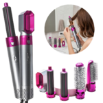 Perie Electrica Pentru Volum 5 In 1 | Uscator, Ondulator Si Perie | 1000W | Tehnologie Ionica | Invelis Ceramic