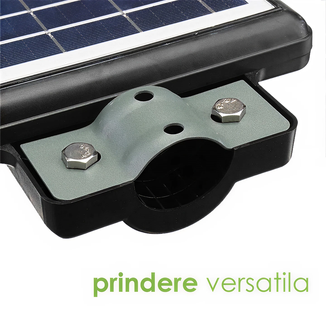 Lampa Stradala Solara 200W | 4 COB | Proiector LED Cu Panou Solar Incorporat Si Telecomanda - imagine 4