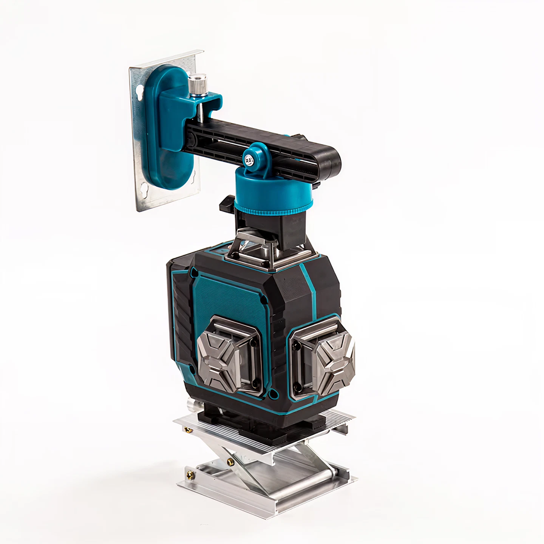 Nivela Laser Profesionala 4D 16 Linii Verde 360° | Autonivelare | 2 Acumulatori | Trepied + Telecomanda | Set Complet Constructii - imagine 2