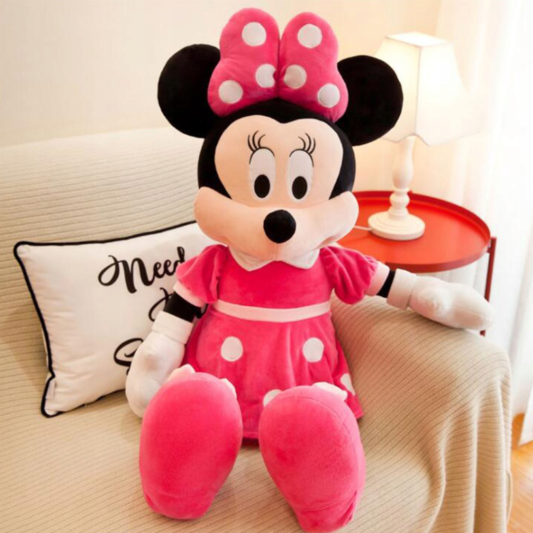 Minnie Mouse, jucarie de plus 40 cm - imagine 2