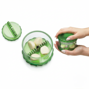 PROMO 1+1 Tocator Manual Pentru Usturoi | Rapid Si Eficient | Taiere Uniforma | Compact | Verde