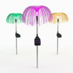 Set 2 x Lampa Solara Tip Palmier LED RGB | Fibra Optica | 102 x 40 cm | Iluminare Decorativa Gradina