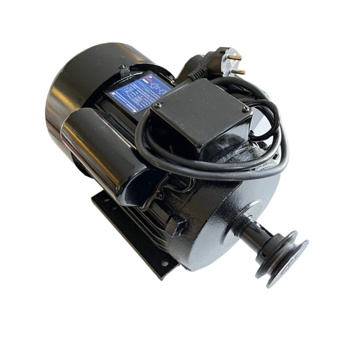 Motor Electric Monofazat 5kW 1400 RPM | Bobinaj Cupru | Carcasa Fonta | Condensatori Inclusi | Fulia Otel - imagine 2