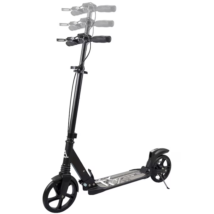 Trotineta Pliabila Cu Suspensii Si Frana Disc | Roti 200mm | Ghidon Reglabil 3 Trepte | Platforma Antiderapanta - imagine 2